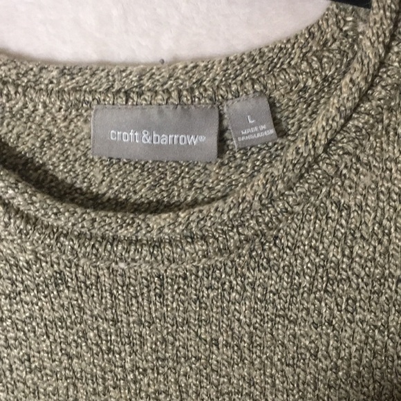 Croft & barrow beige long sleeve sweater NWOT - Picture 3 of 4